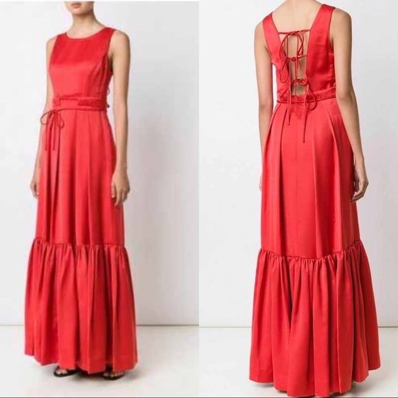 🆕 60%OFF‼️ZAC POSEN Red Sleeveless Dress Size0 S - Picture 1 of 8